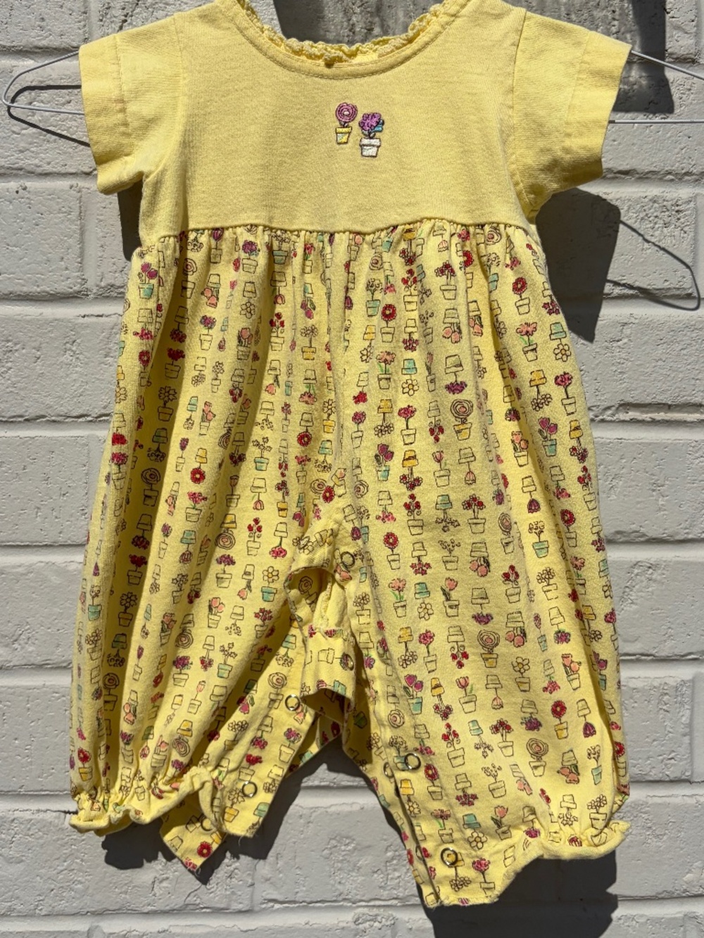 Flapdoodles cotton romper 6 months